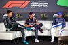 GP AZERBAIJAN, (L to R): George Russell (GBR) Mercedes AMG F1; Max Verstappen (NLD) Red Bull Racing; e Carlos Sainz (ESP) Atlassian Williams Racing,  in the post race FIA Press Conference.

21.09.2025. Formula 1 World Championship, Rd 17, Azerbaijan Grand Prix, Baku Street Circuit, Azerbaijan, Gara Day.

- www.xpbimages.com, EMail: requests@xpbimages.com © Copyright: Batchelor / XPB Images