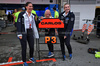 GP AZERBAIJAN, Rebecca Banks (GBR) Atlassian Williams Racing Communications Manager (Centre) celebrates third position for Carlos Sainz (ESP).

21.09.2025. Formula 1 World Championship, Rd 17, Azerbaijan Grand Prix, Baku Street Circuit, Azerbaijan, Gara Day.

 - www.xpbimages.com, EMail: requests@xpbimages.com © Copyright: Rew / XPB Images