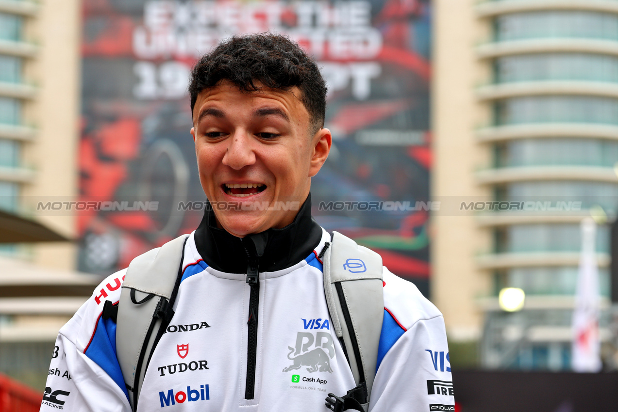 GP AZERBAIJAN, Isack Hadjar (FRA) Racing Bulls.

18.09.2025. Formula 1 World Championship, Rd 17, Azerbaijan Grand Prix, Baku Street Circuit, Azerbaijan, Preparation Day.

- www.xpbimages.com, EMail: requests@xpbimages.com © Copyright: Batchelor / XPB Images