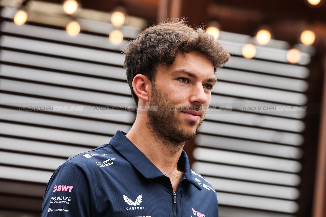 GP AZERBAIJAN, Pierre Gasly (FRA), Alpine F1 Team 
18.09.2025. Formula 1 World Championship, Rd 17, Azerbaijan Grand Prix, Baku Street Circuit, Azerbaijan, Preparation Day.
- www.xpbimages.com, EMail: requests@xpbimages.com © Copyright: Charniaux / XPB Images