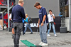 GP AZERBAIJAN, Pierre Gasly (FRA) Alpine F1 Team plays golf in the paddock with Simon Lazenby (GBR) Sky Sports F1 TV Presenter (Left).

18.09.2025. Formula 1 World Championship, Rd 17, Azerbaijan Grand Prix, Baku Street Circuit, Azerbaijan, Preparation Day.

 - www.xpbimages.com, EMail: requests@xpbimages.com © Copyright: Rew / XPB Images