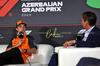 GP AZERBAIJAN, Oscar Piastri (AUS) McLaren in the FIA Press Conference.

18.09.2025. Formula 1 World Championship, Rd 17, Azerbaijan Grand Prix, Baku Street Circuit, Azerbaijan, Preparation Day.

 - www.xpbimages.com, EMail: requests@xpbimages.com © Copyright: Rew / XPB Images