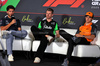 GP AZERBAIJAN, (L to R): Pierre Gasly (FRA) Alpine F1 Team; Nico Hulkenberg (GER) Sauber; e Oscar Piastri (AUS) McLaren, in the FIA Press Conference.

18.09.2025. Formula 1 World Championship, Rd 17, Azerbaijan Grand Prix, Baku Street Circuit, Azerbaijan, Preparation Day.

 - www.xpbimages.com, EMail: requests@xpbimages.com © Copyright: Rew / XPB Images