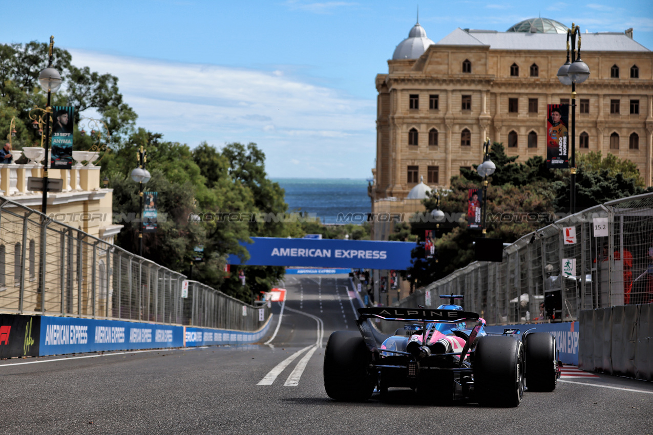 GP AZERBAIJAN, Pierre Gasly (FRA) Alpine F1 Team A525.

20.09.2025. Formula 1 World Championship, Rd 17, Azerbaijan Grand Prix, Baku Street Circuit, Azerbaijan, Qualifiche Day.

 - www.xpbimages.com, EMail: requests@xpbimages.com © Copyright: Rew / XPB Images