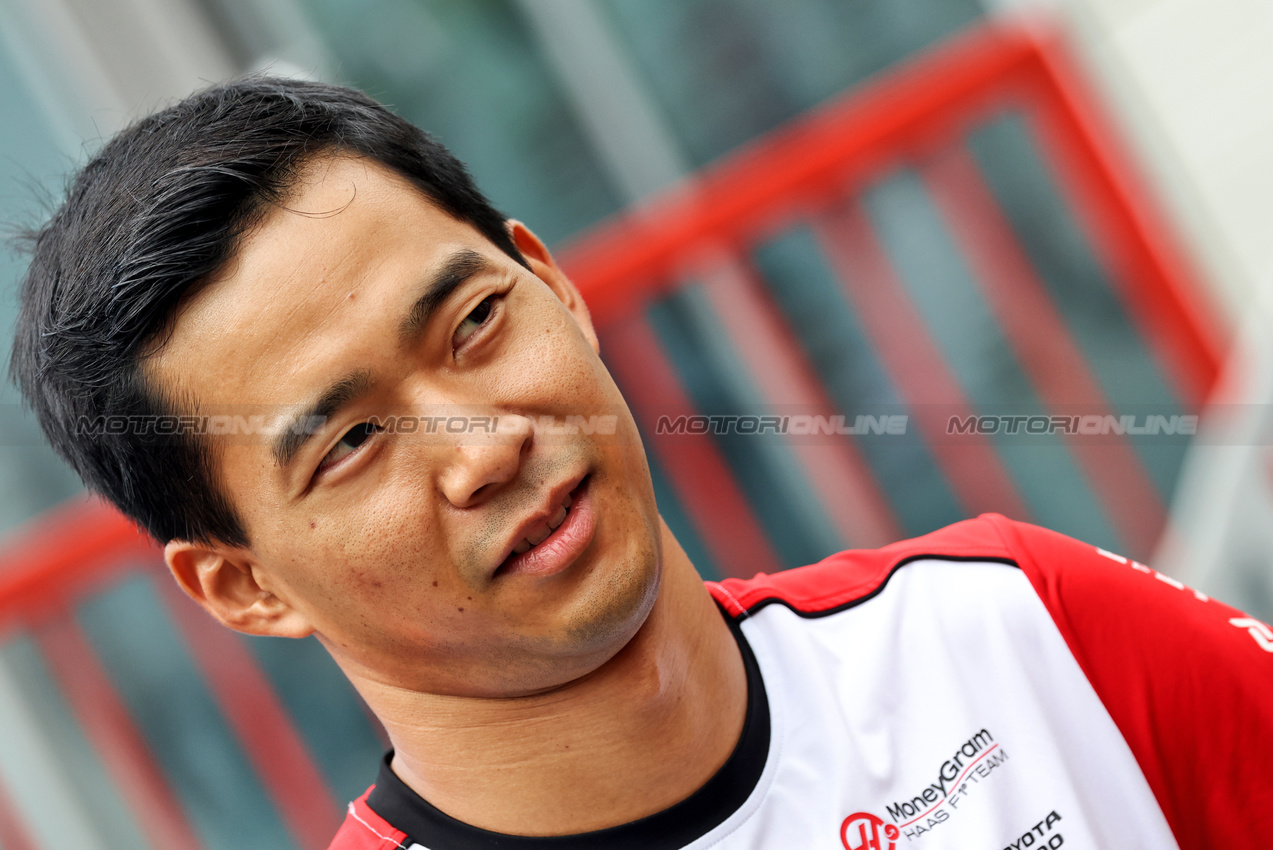 GP AZERBAIJAN, Ryo Hirakawa (JPN) Haas F1 Team Reserve Driver.

20.09.2025. Formula 1 World Championship, Rd 17, Azerbaijan Grand Prix, Baku Street Circuit, Azerbaijan, Qualifiche Day.

- www.xpbimages.com, EMail: requests@xpbimages.com © Copyright: Bearne / XPB Images