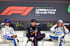 GP AZERBAIJAN, (L to R): Carlos Sainz (ESP) Atlassian Williams Racing; Max Verstappen (NLD) Red Bull Racing; e Liam Lawson (NZL) Racing Bulls, in the post qualifying FIA Press Conference.

20.09.2025. Formula 1 World Championship, Rd 17, Azerbaijan Grand Prix, Baku Street Circuit, Azerbaijan, Qualifiche Day.

- www.xpbimages.com, EMail: requests@xpbimages.com © Copyright: Bearne / XPB Images