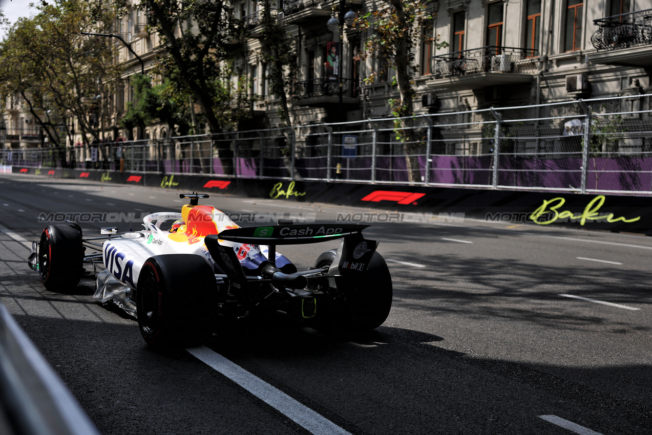 GP AZERBAIJAN, Isack Hadjar (FRA) Racing Bulls VCARB 02.

19.09.2025. Formula 1 World Championship, Rd 17, Azerbaijan Grand Prix, Baku Street Circuit, Azerbaijan, Practice Day.

- www.xpbimages.com, EMail: requests@xpbimages.com © Copyright: Charniaux / XPB Images