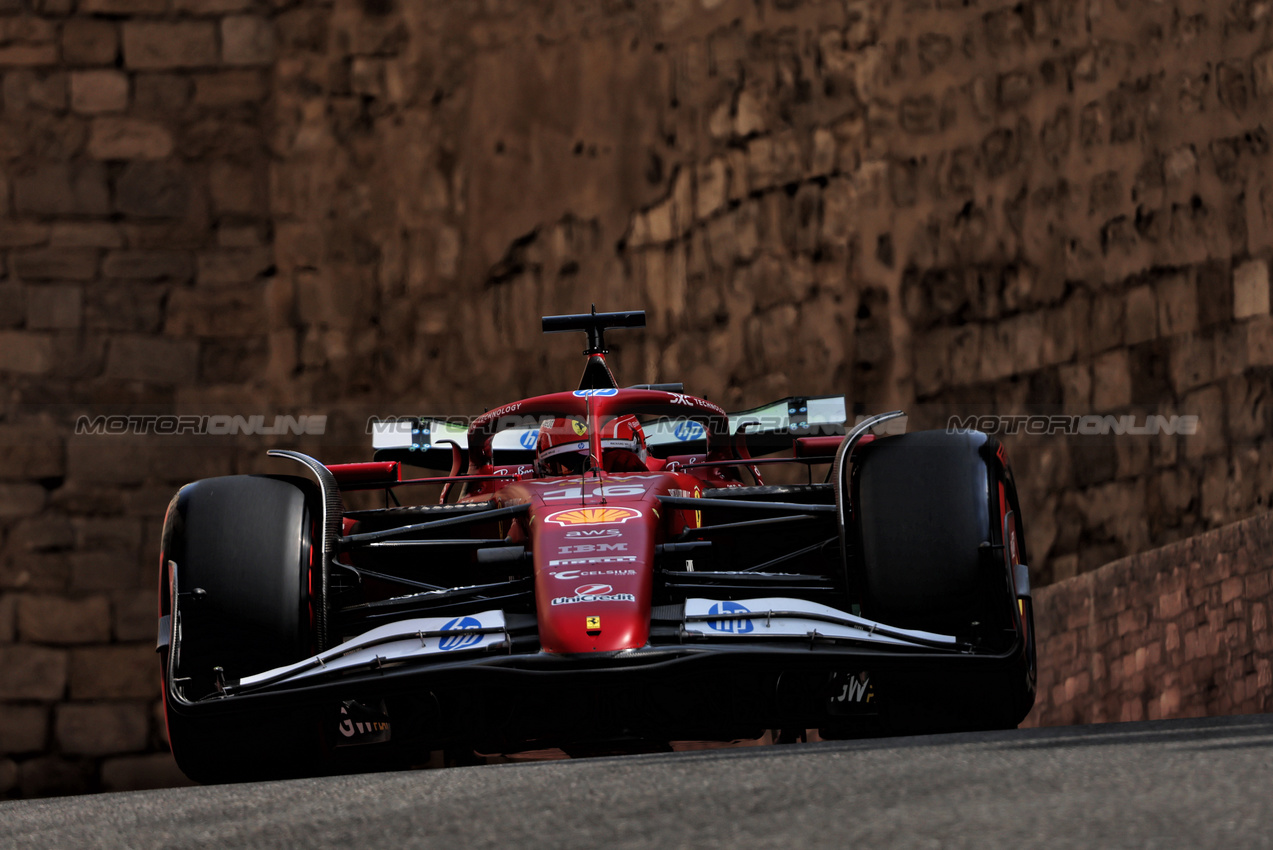 GP AZERBAIJAN, Charles Leclerc (MON) Ferrari SF-25.

19.09.2025. Formula 1 World Championship, Rd 17, Azerbaijan Grand Prix, Baku Street Circuit, Azerbaijan, Practice Day.

 - www.xpbimages.com, EMail: requests@xpbimages.com © Copyright: Rew / XPB Images