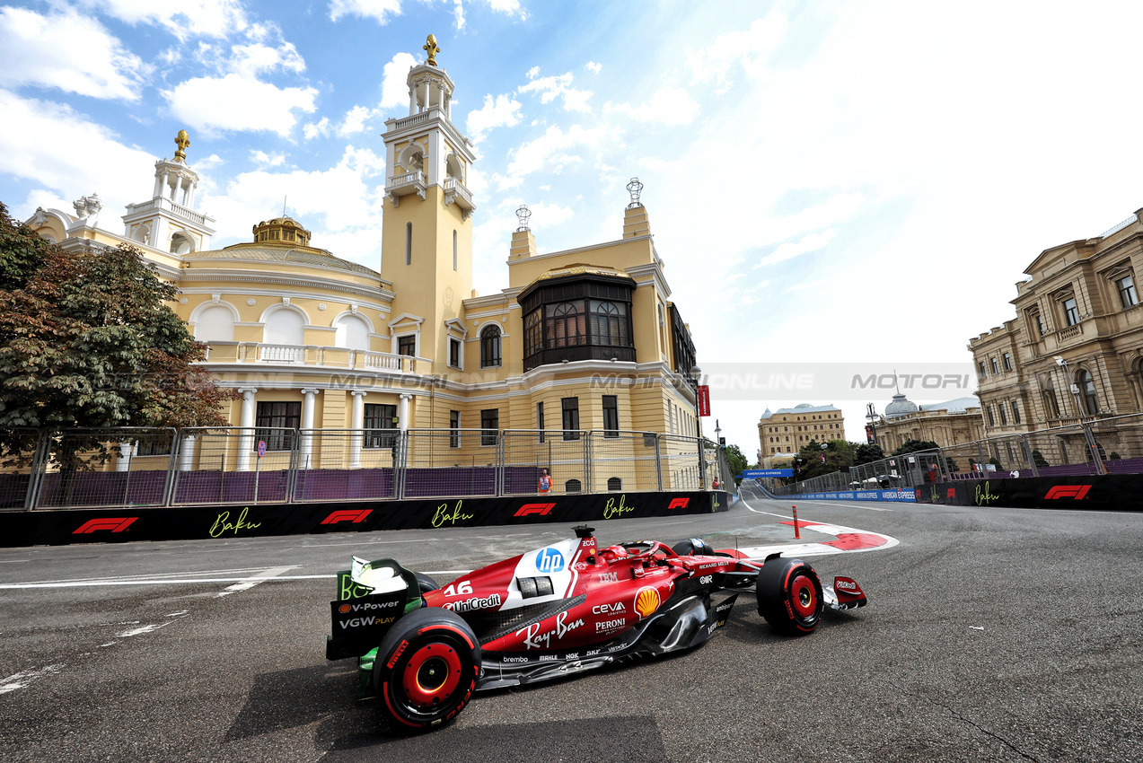 GP AZERBAIJAN, Charles Leclerc (MON) Ferrari SF-25.

19.09.2025. Formula 1 World Championship, Rd 17, Azerbaijan Grand Prix, Baku Street Circuit, Azerbaijan, Practice Day.

- www.xpbimages.com, EMail: requests@xpbimages.com © Copyright: Bearne / XPB Images