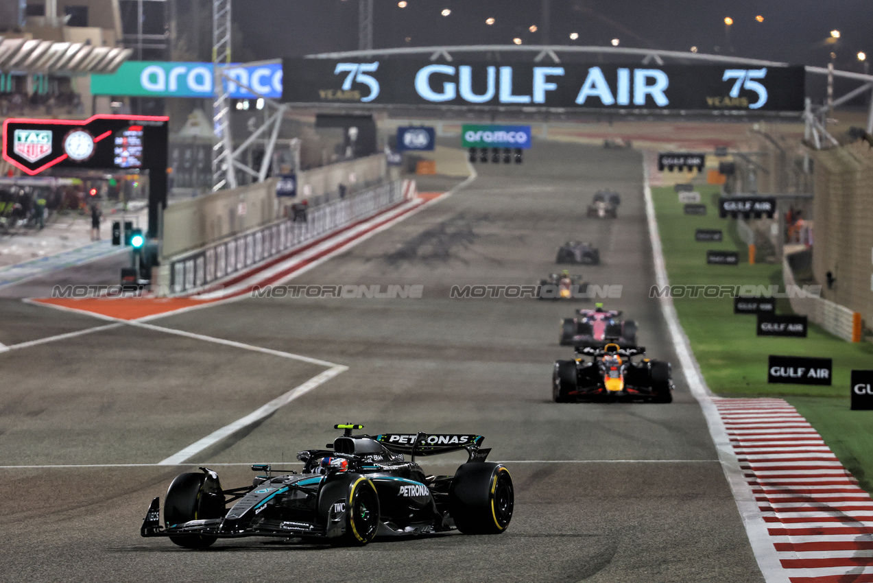 GP BAHRAIN, Andrea Kimi Antonelli (ITA) Mercedes AMG F1 W16.

13.04.2025. Formula 1 World Championship, Rd 4, Bahrain Grand Prix, Sakhir, Bahrain, Gara Day.

- www.xpbimages.com, EMail: requests@xpbimages.com © Copyright: Batchelor / XPB Images