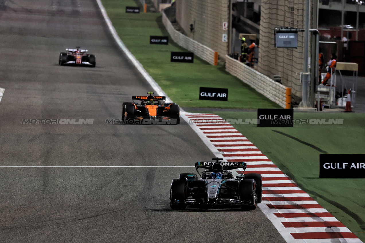 GP BAHRAIN, George Russell (GBR) Mercedes AMG F1 W16.

13.04.2025. Formula 1 World Championship, Rd 4, Bahrain Grand Prix, Sakhir, Bahrain, Gara Day.

- www.xpbimages.com, EMail: requests@xpbimages.com © Copyright: Moy / XPB Images