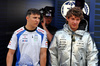 GP BAHRAIN, (L to R): Isack Hadjar (FRA) Racing Bulls with Andrea Kimi Antonelli (ITA) Mercedes AMG F1.

13.04.2025. Formula 1 World Championship, Rd 4, Bahrain Grand Prix, Sakhir, Bahrain, Gara Day.

- www.xpbimages.com, EMail: requests@xpbimages.com © Copyright: Moy / XPB Images