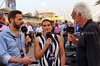 GP BAHRAIN, (L to R): Chris Medland (GBR) Journalist; Laura Winter (GBR) F1 Presenter; e Flavio Briatore (ITA) Alpine F1 Team Executive Advisor, on the grid.

13.04.2025. Formula 1 World Championship, Rd 4, Bahrain Grand Prix, Sakhir, Bahrain, Gara Day.

- www.xpbimages.com, EMail: requests@xpbimages.com © Copyright: Batchelor / XPB Images