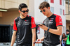 GP BAHRAIN, (L to R): Esteban Ocon (FRA) Haas F1 Team with team mate Oliver Bearman (GBR) Haas F1 Team.

13.04.2025. Formula 1 World Championship, Rd 4, Bahrain Grand Prix, Sakhir, Bahrain, Gara Day.

- www.xpbimages.com, EMail: requests@xpbimages.com © Copyright: Batchelor / XPB Images