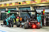 GP BAHRAIN, Andrea Kimi Antonelli (ITA) Mercedes AMG F1 W16 makes a pit stop.

13.04.2025. Formula 1 World Championship, Rd 4, Bahrain Grand Prix, Sakhir, Bahrain, Gara Day.

- www.xpbimages.com, EMail: requests@xpbimages.com © Copyright: Bearne / XPB Images