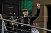 GP BAHRAIN, George Russell (GBR) Mercedes AMG F1 celebrates his second position on the podium.

13.04.2025. Formula 1 World Championship, Rd 4, Bahrain Grand Prix, Sakhir, Bahrain, Gara Day.

- www.xpbimages.com, EMail: requests@xpbimages.com © Copyright: Moy / XPB Images