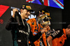 GP BAHRAIN, George Russell (GBR) Mercedes AMG F1 celebrates his second position on the podium.

13.04.2025. Formula 1 World Championship, Rd 4, Bahrain Grand Prix, Sakhir, Bahrain, Gara Day.

- www.xpbimages.com, EMail: requests@xpbimages.com © Copyright: Moy / XPB Images