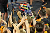 GP BAHRAIN, Gara winner Oscar Piastri (AUS) McLaren celebrates in parc ferme with Zak Brown (USA) McLaren Executive Director.

13.04.2025. Formula 1 World Championship, Rd 4, Bahrain Grand Prix, Sakhir, Bahrain, Gara Day.

- www.xpbimages.com, EMail: requests@xpbimages.com © Copyright: Bearne / XPB Images