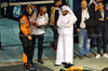 GP BAHRAIN, (L to R): Oscar Piastri (AUS) McLaren in parc ferme with Jo Bauer (GER) FIA Delegate e Mohammed Bin Sulayem (UAE) FIA President.

13.04.2025. Formula 1 World Championship, Rd 4, Bahrain Grand Prix, Sakhir, Bahrain, Gara Day.

- www.xpbimages.com, EMail: requests@xpbimages.com © Copyright: Bearne / XPB Images