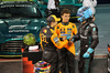 GP BAHRAIN, (L to R): Gara winner Oscar Piastri (AUS) McLaren with third placed Lando Norris (GBR) McLaren e second placed George Russell (GBR) Mercedes AMG F1 in parc ferme.

13.04.2025. Formula 1 World Championship, Rd 4, Bahrain Grand Prix, Sakhir, Bahrain, Gara Day.

- www.xpbimages.com, EMail: requests@xpbimages.com © Copyright: Bearne / XPB Images