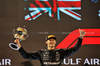 GP BAHRAIN, George Russell (GBR) Mercedes AMG F1 celebrates his second position on the podium.

13.04.2025. Formula 1 World Championship, Rd 4, Bahrain Grand Prix, Sakhir, Bahrain, Gara Day.

- www.xpbimages.com, EMail: requests@xpbimages.com © Copyright: Bearne / XPB Images