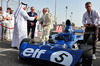 GP BAHRAIN, Jackie Stewart (GBR) with his 1973 Tyrrell 006, shakes the hand of Crown Prince Shaikh Salman bin Isa Hamad Al Khalifa (BRN),

13.04.2025. Formula 1 World Championship, Rd 4, Bahrain Grand Prix, Sakhir, Bahrain, Gara Day.

- www.xpbimages.com, EMail: requests@xpbimages.com © Copyright: Moy / XPB Images