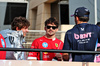 GP BAHRAIN, (L to R): Andrea Kimi Antonelli (ITA) Mercedes AMG F1 e Charles Leclerc (MON) Ferrari on the drivers' parade.

13.04.2025. Formula 1 World Championship, Rd 4, Bahrain Grand Prix, Sakhir, Bahrain, Gara Day.

- www.xpbimages.com, EMail: requests@xpbimages.com © Copyright: Moy / XPB Images