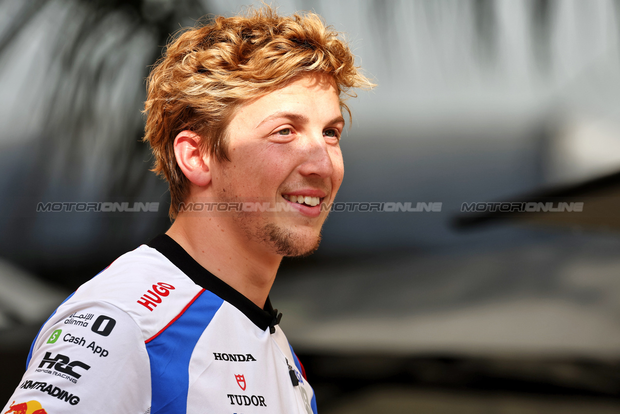 GP BAHRAIN, Liam Lawson (NZL) Racing Bulls.

10.04.2025. Formula 1 World Championship, Rd 4, Bahrain Grand Prix, Sakhir, Bahrain, Preparation Day.

- www.xpbimages.com, EMail: requests@xpbimages.com © Copyright: Moy / XPB Images