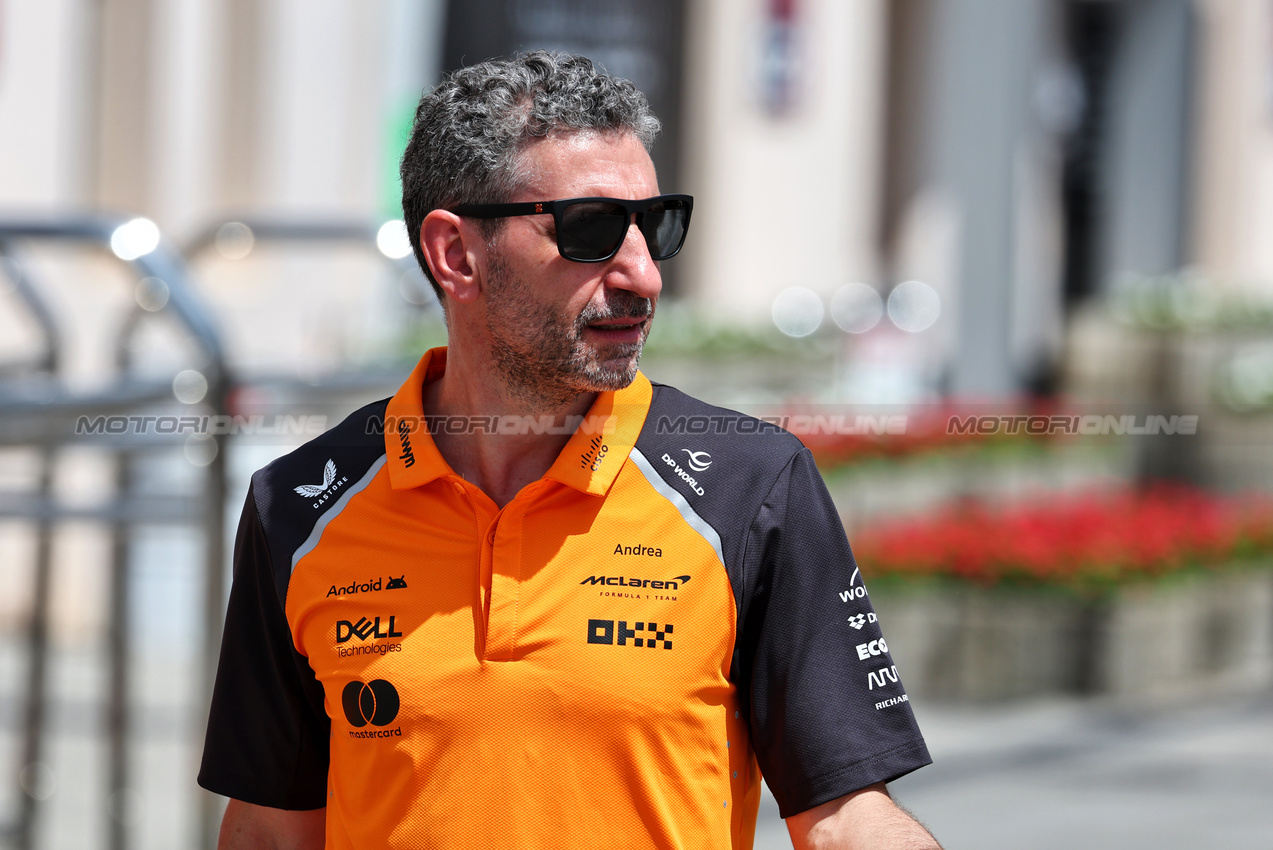 GP BAHRAIN, Andrea Stella (ITA) McLaren Team Principal.

10.04.2025. Formula 1 World Championship, Rd 4, Bahrain Grand Prix, Sakhir, Bahrain, Preparation Day.

- www.xpbimages.com, EMail: requests@xpbimages.com © Copyright: Moy / XPB Images