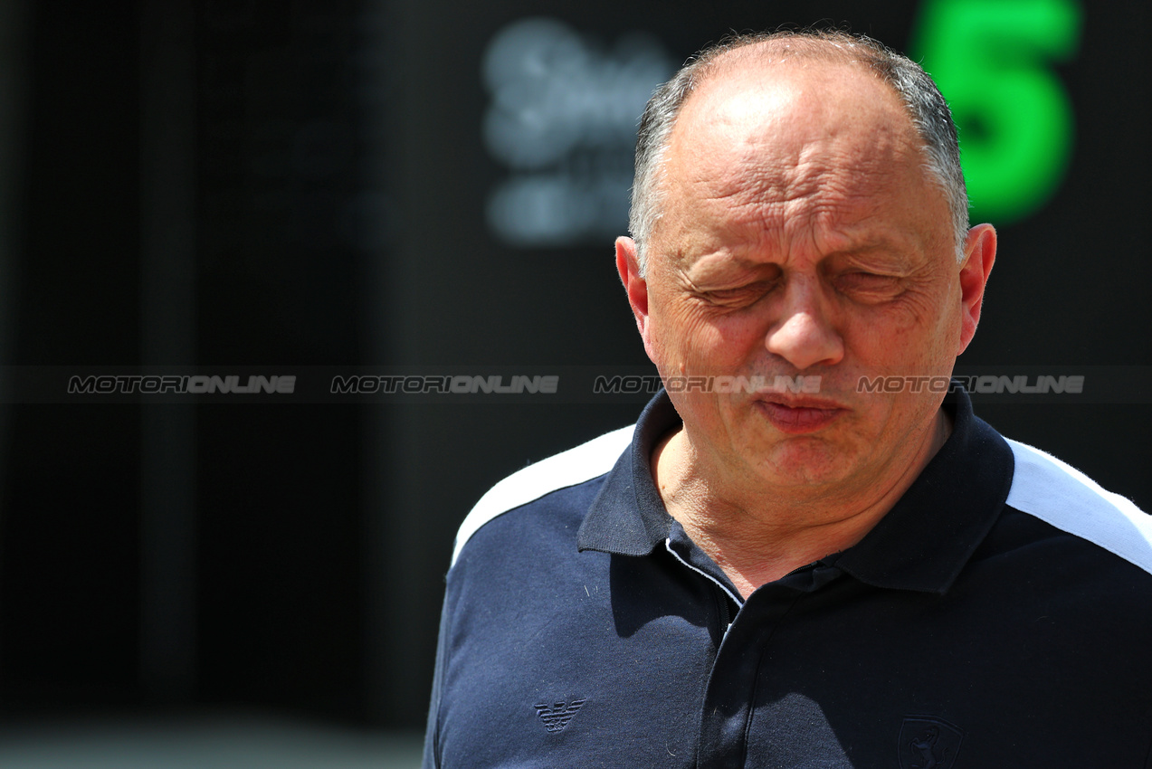 GP BAHRAIN, Frederic Vasseur (FRA) Ferrari Team Principal.

10.04.2025. Formula 1 World Championship, Rd 4, Bahrain Grand Prix, Sakhir, Bahrain, Preparation Day.

- www.xpbimages.com, EMail: requests@xpbimages.com © Copyright: Batchelor / XPB Images