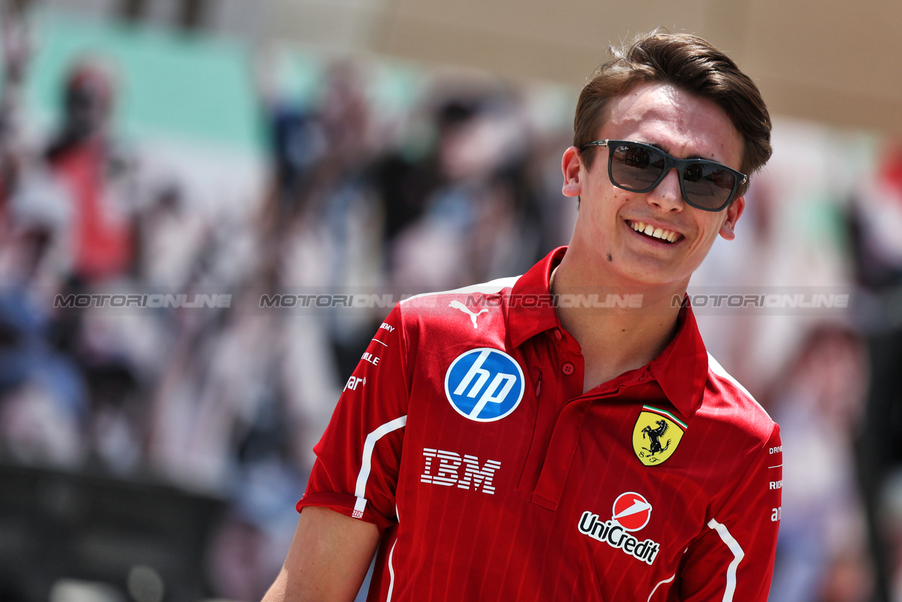 GP BAHRAIN, Dino Beganovic (SWE) Ferrari Academy Driver.

10.04.2025. Formula 1 World Championship, Rd 4, Bahrain Grand Prix, Sakhir, Bahrain, Preparation Day.

- www.xpbimages.com, EMail: requests@xpbimages.com © Copyright: Moy / XPB Images