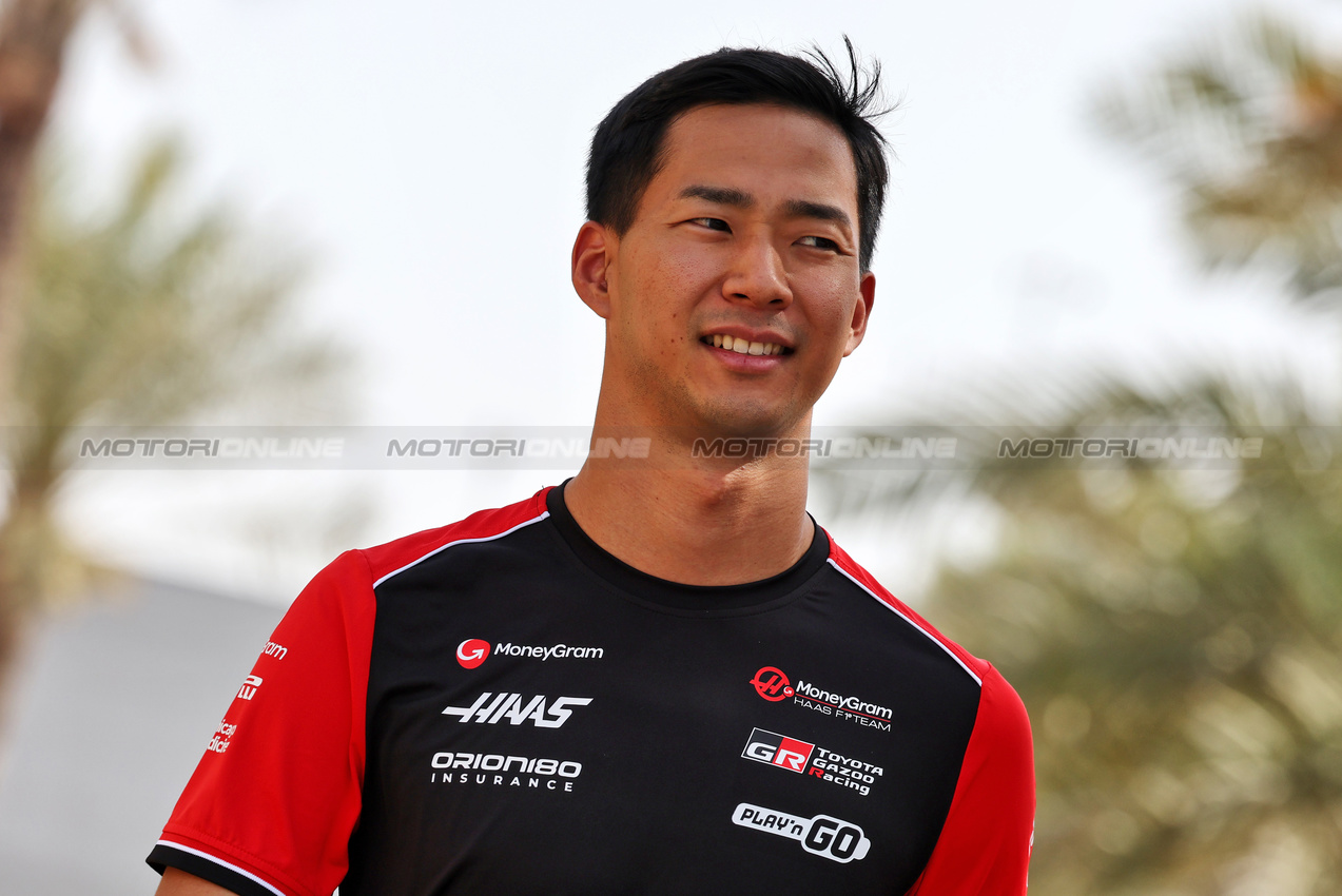 GP BAHRAIN, Ryo Hirakawa (JPN) Haas F1 Team Reserve Driver.

10.04.2025. Formula 1 World Championship, Rd 4, Bahrain Grand Prix, Sakhir, Bahrain, Preparation Day.

- www.xpbimages.com, EMail: requests@xpbimages.com © Copyright: Moy / XPB Images