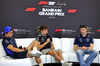 GP BAHRAIN, (L to R): Carlos Sainz (ESP) Atlassian Williams Racing; Andrea Kimi Antonelli (ITA) Mercedes AMG F1; e Jack Doohan (AUS) Alpine F1 Team, in the FIA Press Conference.

10.04.2025. Formula 1 World Championship, Rd 4, Bahrain Grand Prix, Sakhir, Bahrain, Preparation Day.

- www.xpbimages.com, EMail: requests@xpbimages.com © Copyright: Bearne / XPB Images