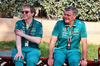 GP BAHRAIN, (L to R): Will Hings (GBR) Aston Martin F1 Team Head of Media e Communications with Andy Stevenson (GBR) Aston Martin F1 Team Manager.

10.04.2025. Formula 1 World Championship, Rd 4, Bahrain Grand Prix, Sakhir, Bahrain, Preparation Day.

- www.xpbimages.com, EMail: requests@xpbimages.com © Copyright: Moy / XPB Images
