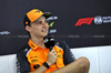 GP BAHRAIN, Oscar Piastri (AUS) McLaren in the FIA Press Conference.

10.04.2025. Formula 1 World Championship, Rd 4, Bahrain Grand Prix, Sakhir, Bahrain, Preparation Day.

- www.xpbimages.com, EMail: requests@xpbimages.com © Copyright: Bearne / XPB Images