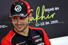 GP BAHRAIN, Esteban Ocon (FRA) Haas F1 Team in the FIA Press Conference.

10.04.2025. Formula 1 World Championship, Rd 4, Bahrain Grand Prix, Sakhir, Bahrain, Preparation Day.

- www.xpbimages.com, EMail: requests@xpbimages.com © Copyright: Bearne / XPB Images