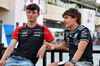 GP BAHRAIN, (L to R): Oliver Bearman (GBR) Haas F1 Team with Andrea Kimi Antonelli (ITA) Mercedes AMG F1.

10.04.2025. Formula 1 World Championship, Rd 4, Bahrain Grand Prix, Sakhir, Bahrain, Preparation Day.

- www.xpbimages.com, EMail: requests@xpbimages.com © Copyright: Moy / XPB Images