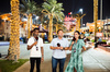 GP BAHRAIN, (L to R): Lawrence Barretto (GBR) Formula 1 Senior Writer Editor; Davide Valsecchi (ITA) F1 Presenter; Laura Winter (GBR) F1 Presenter.

10.04.2025. Formula 1 World Championship, Rd 4, Bahrain Grand Prix, Sakhir, Bahrain, Preparation Day.

- www.xpbimages.com, EMail: requests@xpbimages.com © Copyright: Bearne / XPB Images