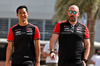 GP BAHRAIN, (L to R): Ryo Hirakawa (JPN) Haas F1 Team Reserve Driver with Stuart Morrison (GBR) Haas F1 Team Head of Communications.

10.04.2025. Formula 1 World Championship, Rd 4, Bahrain Grand Prix, Sakhir, Bahrain, Preparation Day.

- www.xpbimages.com, EMail: requests@xpbimages.com © Copyright: Moy / XPB Images