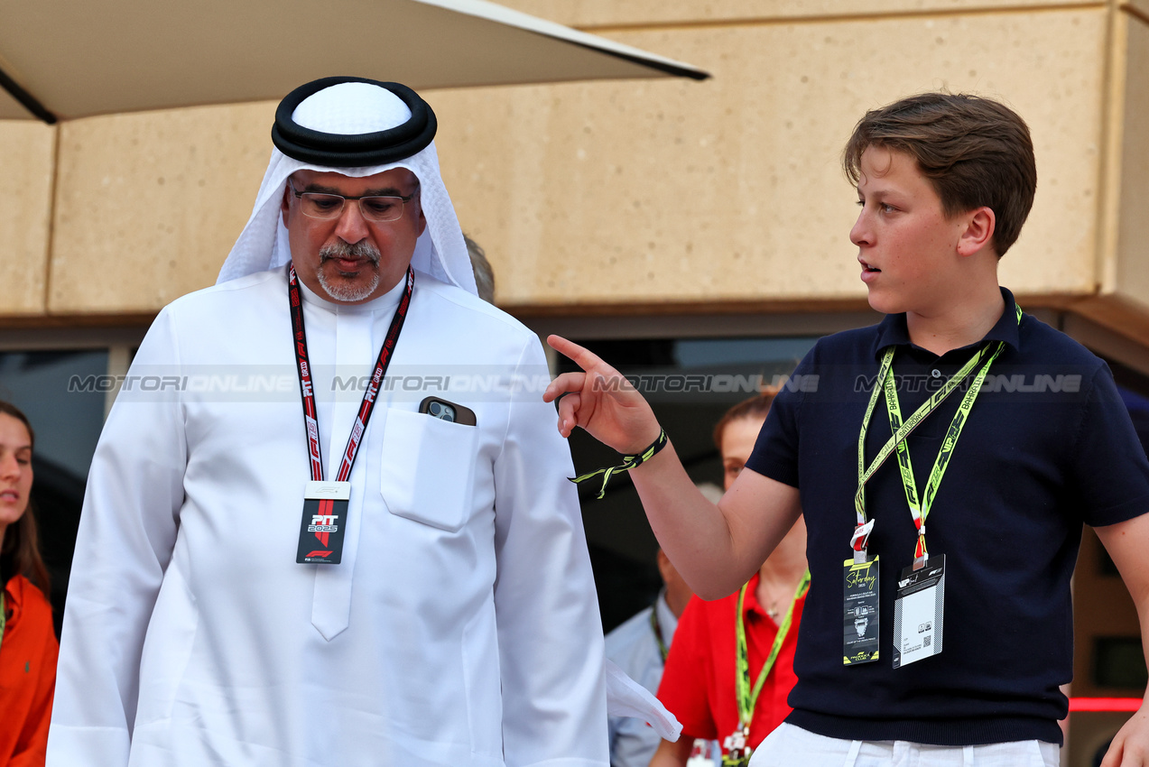 GP BAHRAIN, Crown Prince Shaikh Salman bin Isa Hamad Al Khalifa (BRN).

12.04.2025. Formula 1 World Championship, Rd 4, Bahrain Grand Prix, Sakhir, Bahrain, Qualifiche Day.

- www.xpbimages.com, EMail: requests@xpbimages.com © Copyright: Moy / XPB Images