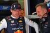 GP BAHRAIN, (L to R): Max Verstappen (NLD) Red Bull Racing with Christian Horner (GBR) Red Bull Racing Team Principal.

12.04.2025. Formula 1 World Championship, Rd 4, Bahrain Grand Prix, Sakhir, Bahrain, Qualifiche Day.

- www.xpbimages.com, EMail: requests@xpbimages.com © Copyright: Batchelor / XPB Images