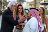 GP BAHRAIN, (L to R): Flavio Briatore (ITA) Alpine F1 Team Executive Advisor with Crown Prince Shaikh Salman bin Isa Hamad Al Khalifa (BRN) with Greta Zuccarello (ITA) e Muhammed Al Khalifa (BRN) Bahrain Circuit Chairman. 

12.04.2025. Formula 1 World Championship, Rd 4, Bahrain Grand Prix, Sakhir, Bahrain, Qualifiche Day.

- www.xpbimages.com, EMail: requests@xpbimages.com © Copyright: Moy / XPB Images