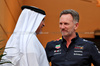 GP BAHRAIN, (L to R): Crown Prince Shaikh Salman bin Isa Hamad Al Khalifa (BRN) with Christian Horner (GBR) Red Bull Racing Team Principal.

12.04.2025. Formula 1 World Championship, Rd 4, Bahrain Grand Prix, Sakhir, Bahrain, Qualifiche Day.

- www.xpbimages.com, EMail: requests@xpbimages.com © Copyright: Moy / XPB Images
