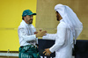 GP BAHRAIN, (L to R): Fernando Alonso (ESP) Aston Martin F1 Team with Mohammed Bin Sulayem (UAE) FIA President.

12.04.2025. Formula 1 World Championship, Rd 4, Bahrain Grand Prix, Sakhir, Bahrain, Qualifiche Day.

- www.xpbimages.com, EMail: requests@xpbimages.com © Copyright: Batchelor / XPB Images