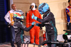 GP BAHRAIN, (L to R): Andrea Kimi Antonelli (ITA) Mercedes AMG F1 in qualifying parc ferme with second placed team mate George Russell (GBR) Mercedes AMG F1 W16.

12.04.2025. Formula 1 World Championship, Rd 4, Bahrain Grand Prix, Sakhir, Bahrain, Qualifiche Day.

- www.xpbimages.com, EMail: requests@xpbimages.com © Copyright: Batchelor / XPB Images