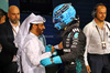 GP BAHRAIN, (L to R): Mohammed Bin Sulayem (UAE) FIA President in qualifying parc ferme with second placed George Russell (GBR) Mercedes AMG F1.

12.04.2025. Formula 1 World Championship, Rd 4, Bahrain Grand Prix, Sakhir, Bahrain, Qualifiche Day.

- www.xpbimages.com, EMail: requests@xpbimages.com © Copyright: Batchelor / XPB Images