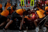 GP BAHRAIN, Oscar Piastri (AUS) McLaren MCL39 makes a pit stop.

12.04.2025. Formula 1 World Championship, Rd 4, Bahrain Grand Prix, Sakhir, Bahrain, Qualifiche Day.

 - www.xpbimages.com, EMail: requests@xpbimages.com © Copyright: Coates / XPB Images