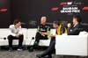 GP BAHRAIN, (L to R): James Vowles (GBR) Atlassian Williams Racing Team Principal; Jonathan Wheatley (GBR) Sauber Team Principal; e Andrea Stella (ITA) McLaren Team Principal, in the FIA Press Conference.

11.04.2025. Formula 1 World Championship, Rd 4, Bahrain Grand Prix, Sakhir, Bahrain, Practice Day

- www.xpbimages.com, EMail: requests@xpbimages.com © Copyright: Bearne / XPB Images