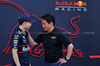GP BAHRAIN, (L to R): Ayumu Iwasa (JPN) Red Bull Racing Test Driver with Koji Watanabe (JPN) Honda Racing Corporation - HRC - President.

11.04.2025. Formula 1 World Championship, Rd 4, Bahrain Grand Prix, Sakhir, Bahrain, Practice Day

- www.xpbimages.com, EMail: requests@xpbimages.com © Copyright: Moy / XPB Images