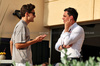 GP BAHRAIN, (L to R): George Russell (GBR) Mercedes AMG F1 with Liam Parker (GBR) F1 Director of Communications e Corporate Relations.

11.04.2025. Formula 1 World Championship, Rd 4, Bahrain Grand Prix, Sakhir, Bahrain, Practice Day

- www.xpbimages.com, EMail: requests@xpbimages.com © Copyright: Moy / XPB Images